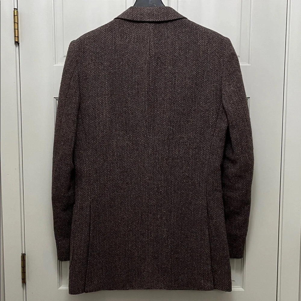 Vintage Dayton's Daniel Hechter Brown Wool Herringbone Blazer - Size Large